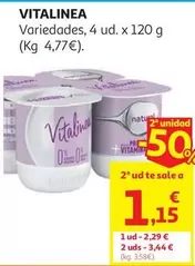 Desn.Natural S/Azu.Añad.Vitalinea 4x120g