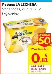 Galleta Maria Vidrio La Lechera X2 125g
