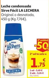 Leche Condensada Sirvefacil La Lechera 450 G