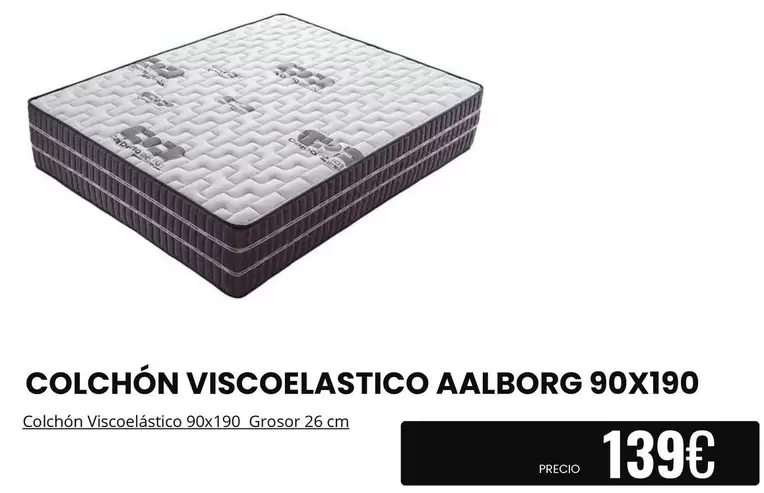 Colchón Viscoelastico Aalborg 90x190
