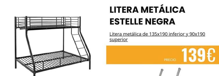 Litera Metalica Estelle Negra