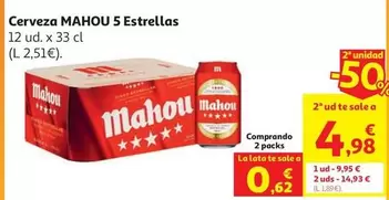 Mahou - Cerveza 5 Estrellas
