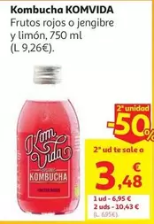 KOMBUCHA FRUTOS ROJOS BIO KOMVIDA 750ML