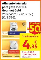 Al.Gato Humedo Latita Mousse Pescado Gourmet Gold 12x85g