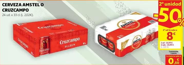 Cruzcampo - Cerveza Amstel O