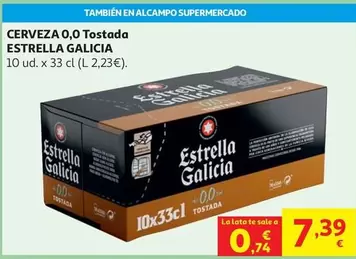 Estrella Galicia - Cerveza 0,0 Tostada
