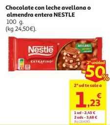 Nestlé - Chocolate Con Leche Avellana O Almendra Entera