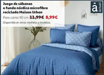 urban - Juego De Sábanas O Funda Nórdica Microfibra Reciclada