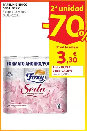Foxy - Papel Higiénico Seda