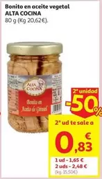 alta cocina - Bonito En Aceite Vegetal