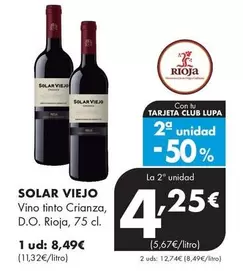 Solar Viejo - Vino Tinto Crianza, D.O. Rioja
