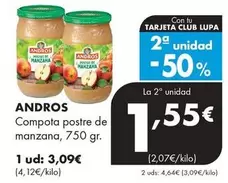 Andros - Compote Postre De Manzana