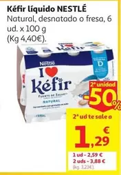 KEFIR LIQUIDO FRESA S/AZU.AÑAD.NESTLE 6X93,7 ML