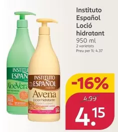 Instituto Español - Leche Hidratante