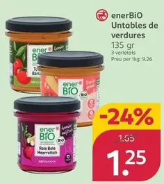 Ener Bio - Untables De Verduras