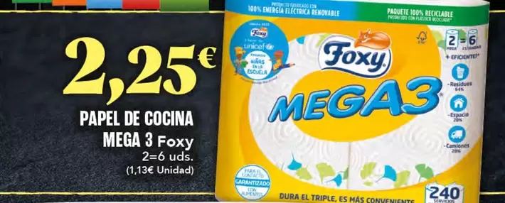 Foxy - Papel De Cocina Mega 3