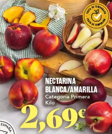 Nectarina Blanca/ Amarilla