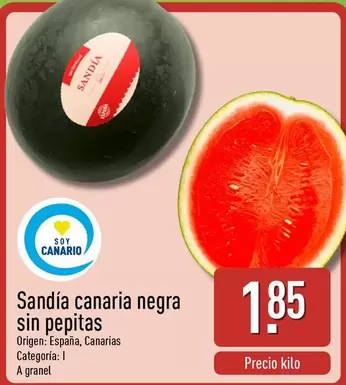 Soy Canario - Sandia Canaria Negra Sin Pepitas