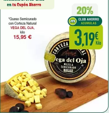Vega - Queso Semicurado Con Corteza Natural