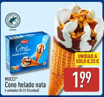 Mucci - Cono Helado Nata