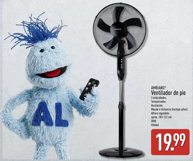 Ambiano - Ventilador De Pie