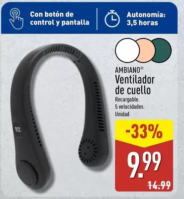 Ambiano - Ventilador De Cuello