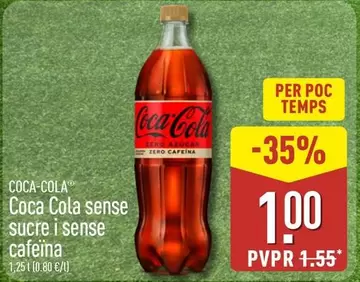 Coca - Cola - Sense Sucre I Sense Cafeina