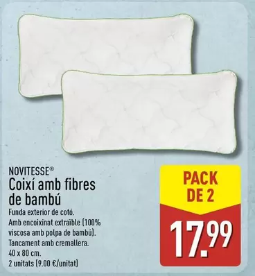 Novitesse - Coixi Amb Fibres De Bambu