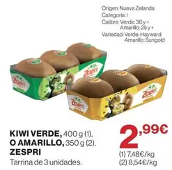 zespri - Kiwi Verde, 400 G (1). O Amarillo