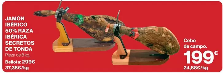 Bellota - Jamón Ibérico 50% Raza Ibéricos Secretos De Tonda