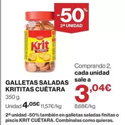 Cuétara - Galletas Saladas Krititas