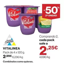 Vitalinea - Pack De 4 X 120 G.