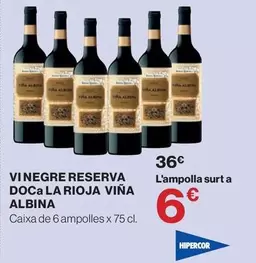 Viña Albina - Vinegre Reserva Doça La Rioja Vina