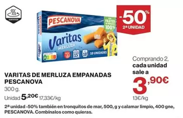 Pescanova - Varitas De Merluza Empanadas