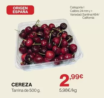 origen - Cereza