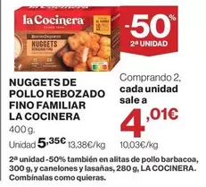 La Cocinera - Nuggets De Pollo Rebozado Fino Familiar