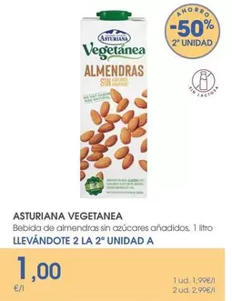 Ternera Asturiana - Bebida De Almendras Sin Azucares Anadidos