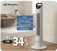Orbegozo - Ventilador Torre TW 0600