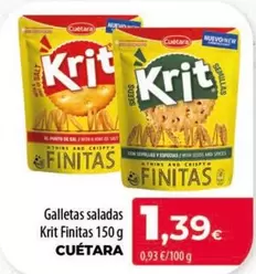 Cuétara - Galletas Saladas Krit Finitas