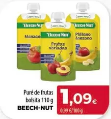 Beech-Nut - Pure De Frutas Bolsita