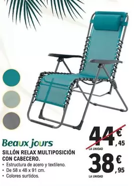 Relax - Sillon  Multiposicion Con Cabecero