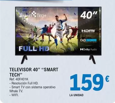 Tech - Televisor 40" Smart