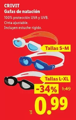 Crivit - Gafas De Natacion