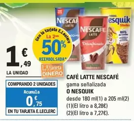 Nestlé - Cafe Latte Nescafe O Nesquik