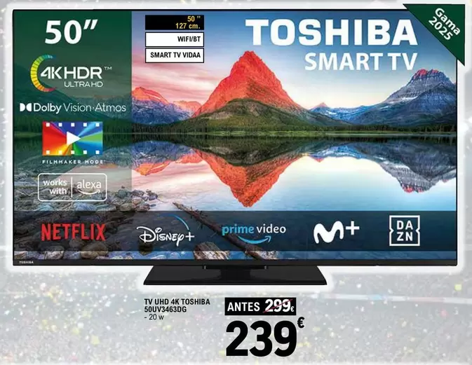 Toshiba - Tv Uhd 4k 50v4840l