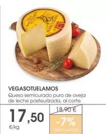 Vega Sotuelamos - Queso Semicurado Puro De Oveja De Leche Pasteurizada