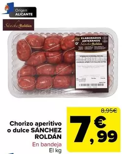 origen - Chorizo Aperitivo O Dulce