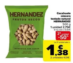 Cacahuete Cascara Tostado Natural