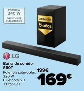 LG - Barra De Sonido S60T