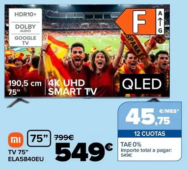 Xiaomi - Tv 75" ELA5840EU